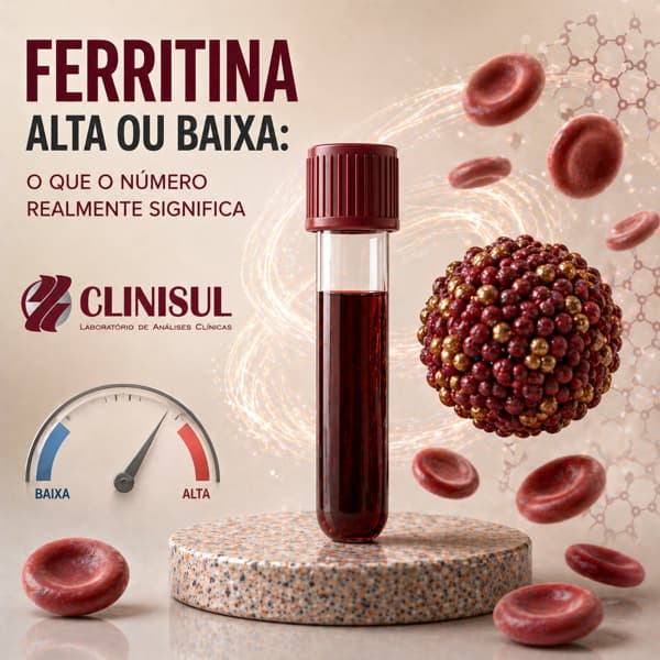 Ferritina alta ou baixa: o que o número realmente significa